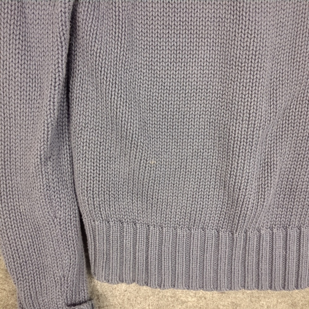 Calvin Klein Jeans Womens Small Blue Chunky Knit Turtleneck Sweater - Picture 9 of 13
